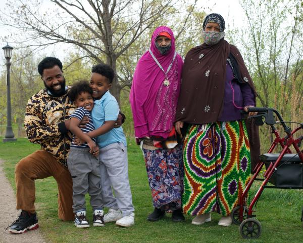 Muslim African family