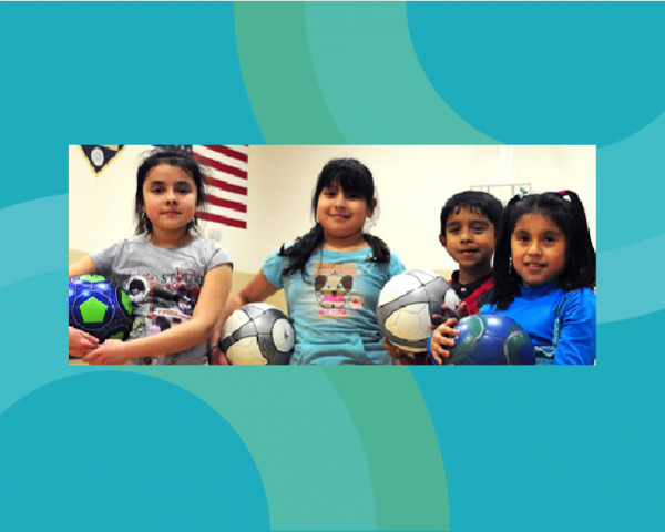 Young children at Waite House Community Center