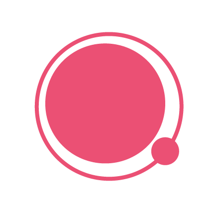 Pink circle within another circle