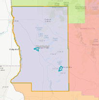 Screen shot of selected cities and MIF region in the BYO tool