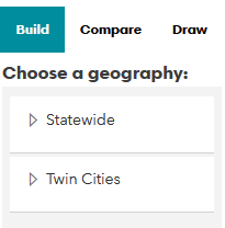 Screen shot showing build tab in the BYO tool