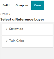 Screen shot of the Draw tab in the BYO tool