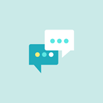 Vector image of two speech bubbles