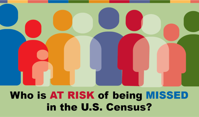 Three groups that are at risk of being undercounted in the 2020 census