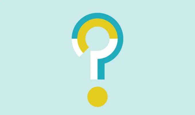 Vector image of a question mark