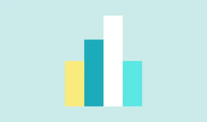 Vector image of a bar chart