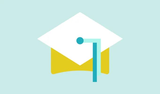 Vector image of a graduation mortarboard