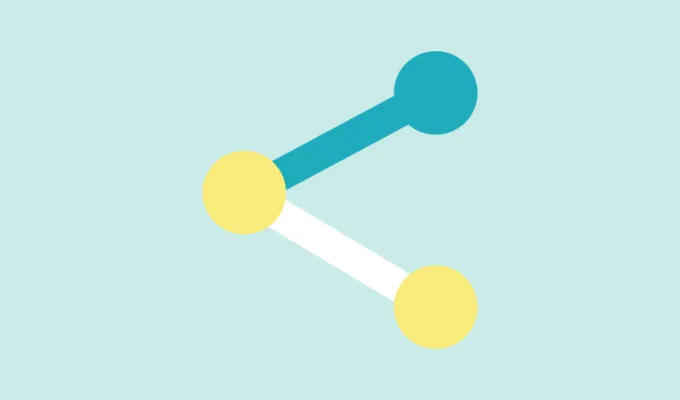 Vector image of two lines moving in two directions
