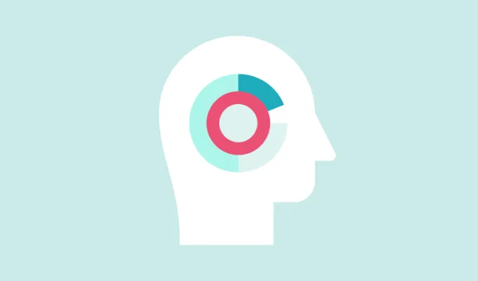 Vector image of a head in profile