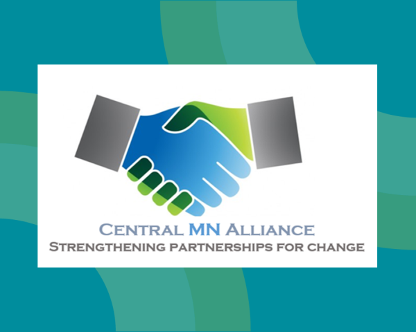 Central MN Alliance logo: Two hands in a handshake