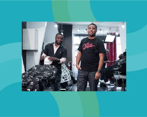 Interior of the Grooming House barbershop