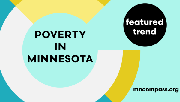 Title graphic: "Featured trend: Poverty in Minnesota"